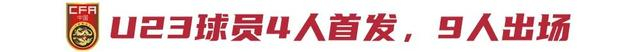 国足2比0力克世界杯新军 邵佳一启用9名U23球员首