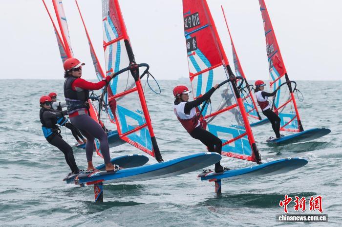 第十五届全国运动会帆船比赛在汕尾红海湾正式