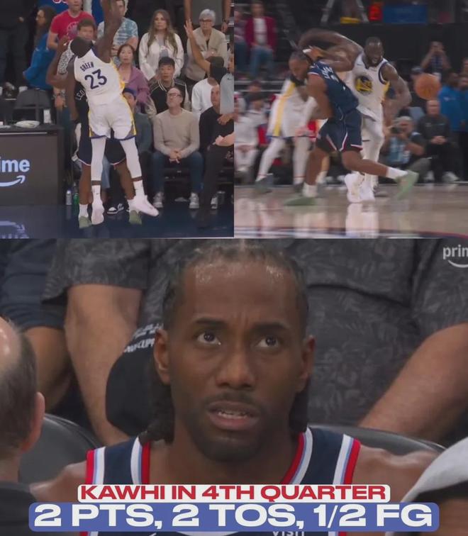 库里绝杀+追梦防守奇袭 勇士逆风翻盘快船夺附加